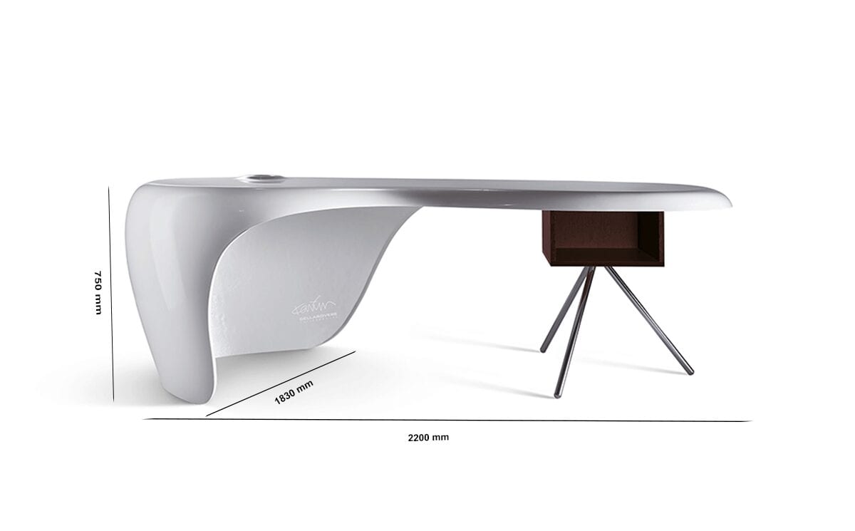 Moda – Curved Gloss Reception desk