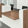 Nero 3 – Straight Reception Desk with Middle Low Counter