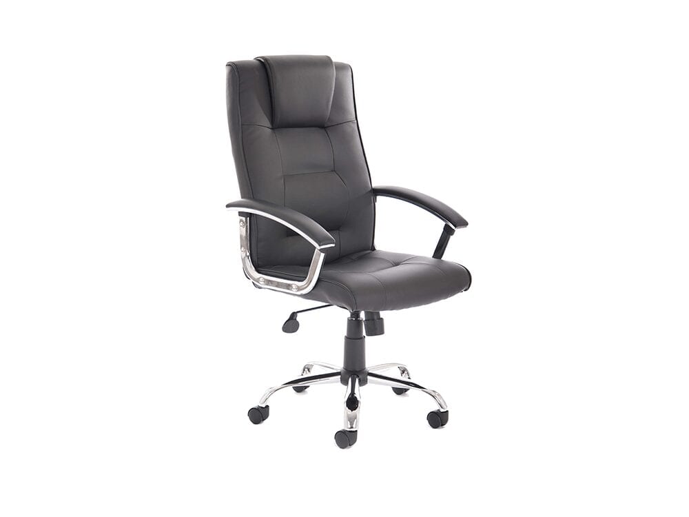 Bastian – Black Bonded Leather Executive Chair