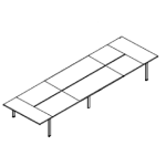 MFC Top Extra Large Rectangular Shape Table (18,20 and 22 Persons)