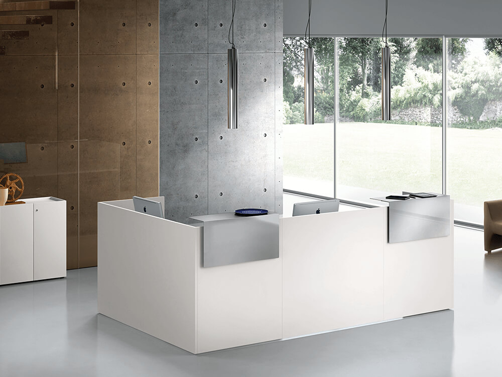 Zeus – Reception Desk In Dark Oak With Overhang Panel Img 01 1