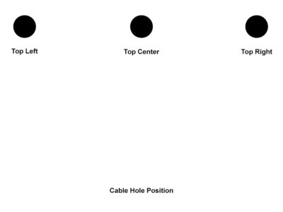 Desk Top Hole Position