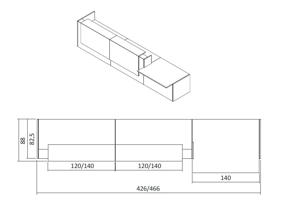 Nero 1 - Reception Desk with DDA Approved Wheelchair Access