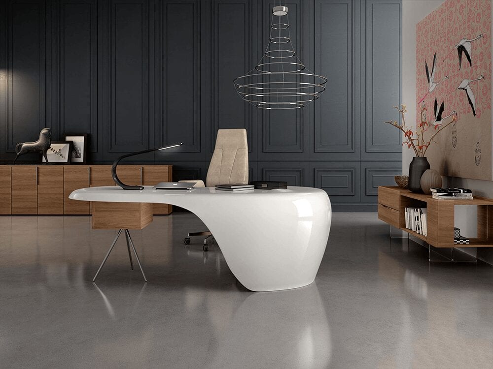 Moda – Curved Gloss Reception desk