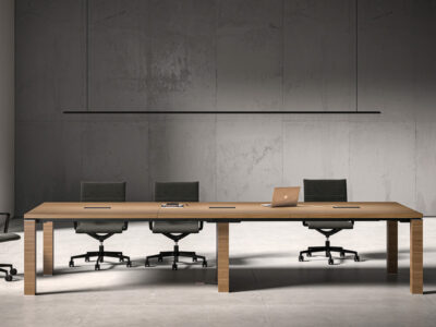 Amelia – Wood Finish Straight Meeting Table