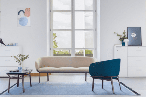 Apollo – Multicolour Three-Seater Sofa with Metal Frame