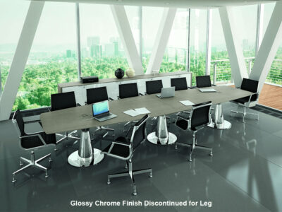 Banks – Oak Boardroom Table With Curved Edges 01