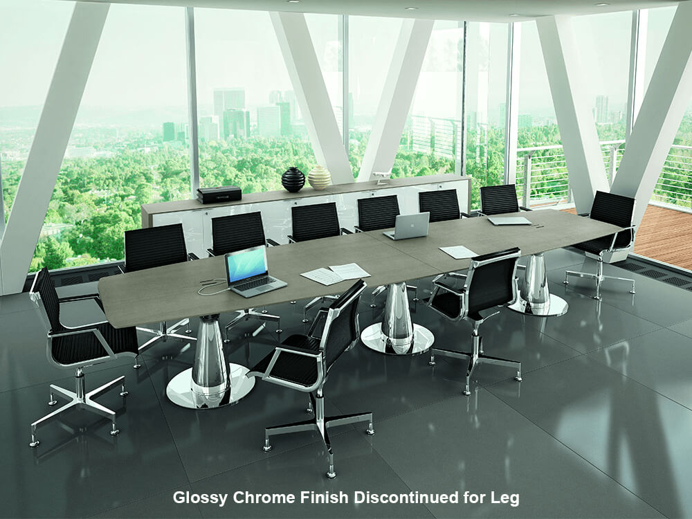 Banks – Oak Boardroom Table With Curved Edges 01