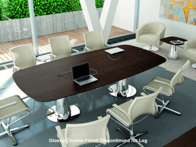 Banks – Oak Boardroom Table With Curved Edges 02