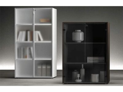 Tiffany – Woodside Storage Unit with Lockable Glass Door