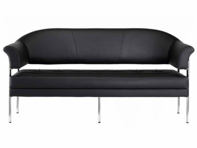 Carmella – Three-Seater Sofa with Five Chrome Frame