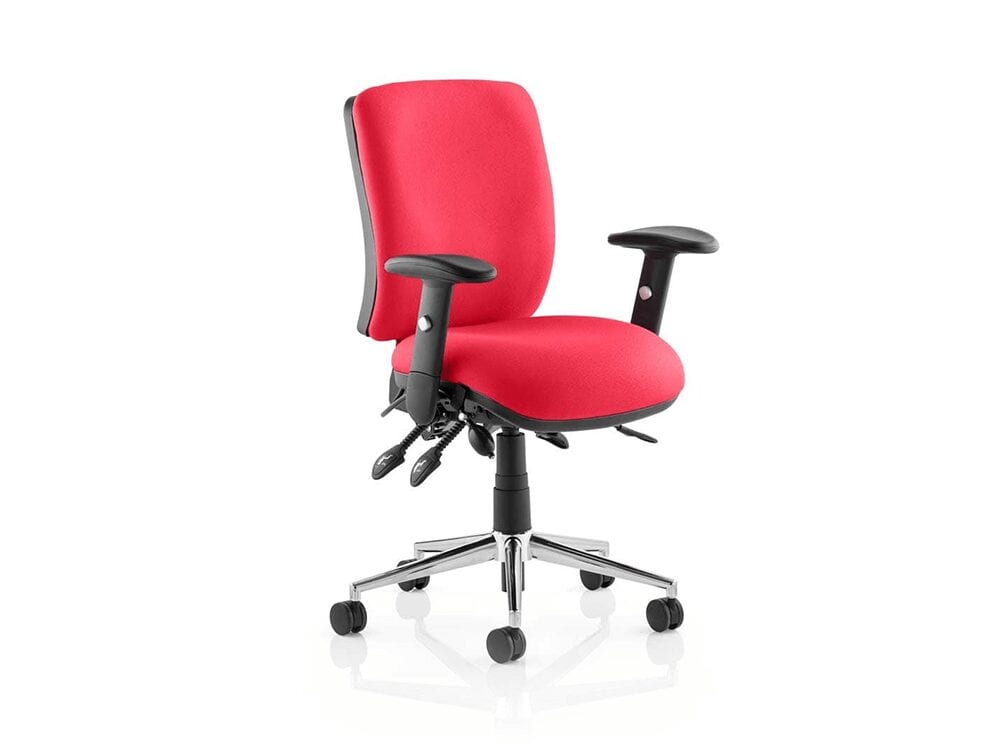 Selena 4 – Multicolour Medium Back Operator Office Chair with Arms