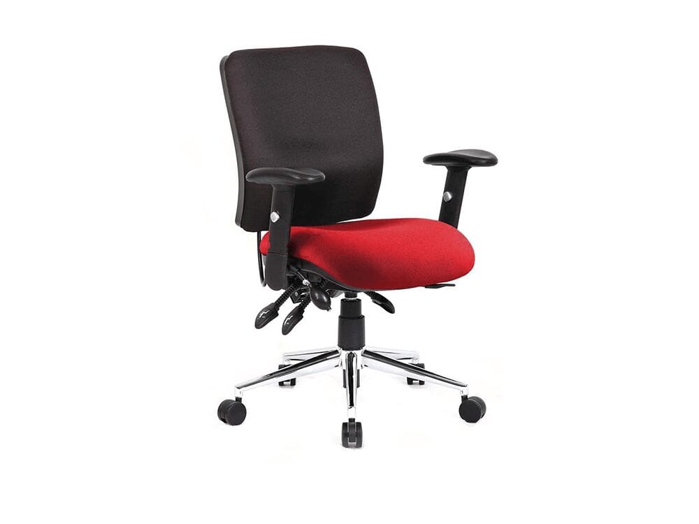 Selena 2 – Multicolour Medium Back Operator Office Chair with Arms