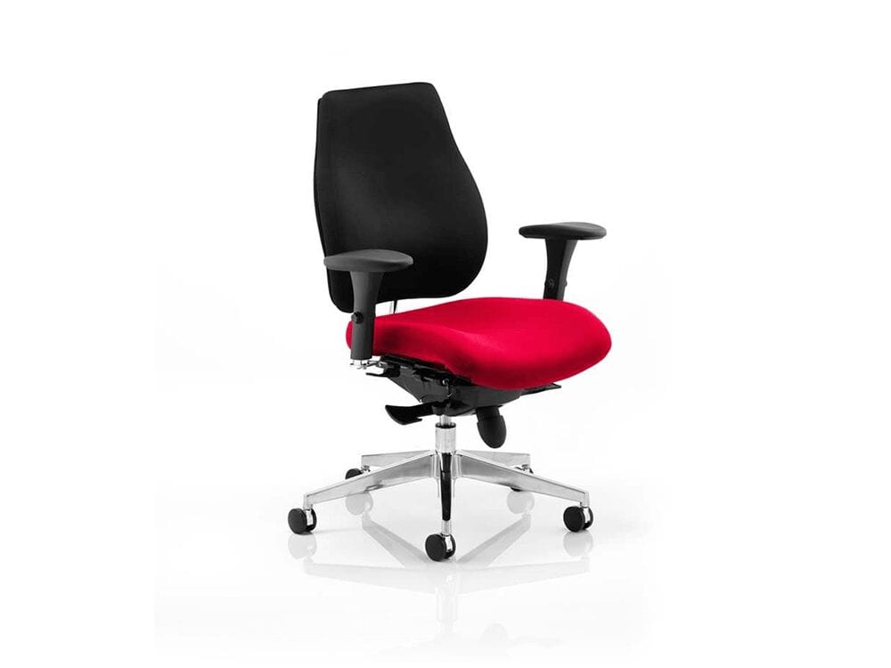 Selena – Multicolour Fabric Executive Chair with Arms