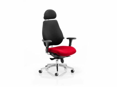 Selena – High Back Executive Chair in Multicolour with Headrest