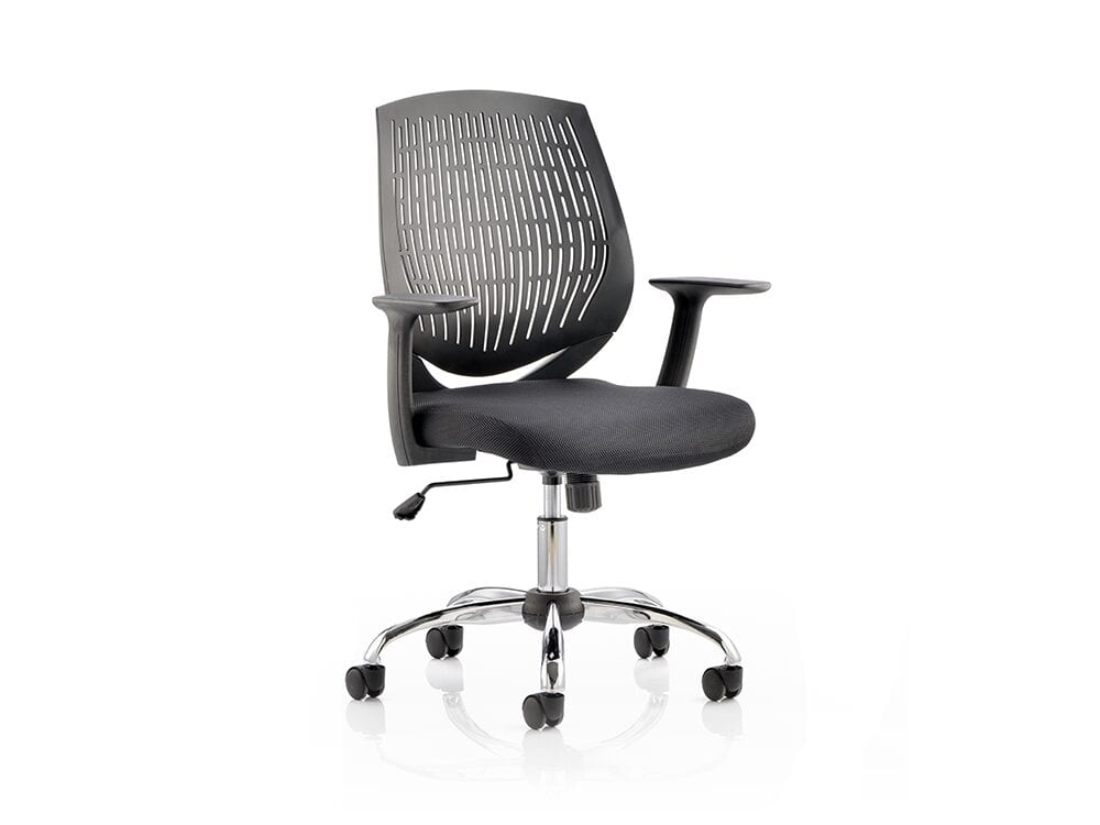 Dura-Task-Operator-Chair-Black-With-Arms-Black