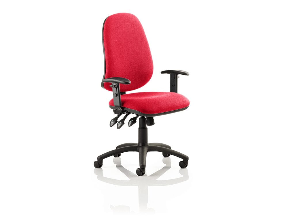 Esme XL 3 – High Back Fabric Operator Office Chair with Adjustable Arms