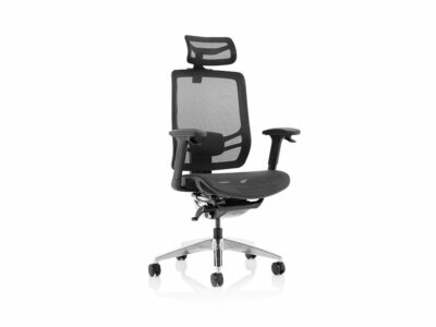 Milton – Black Mesh Executive Chair with Headrest
