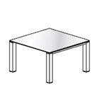 Square Shape Table (2 and 4 Persons)