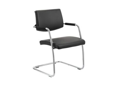 Velma – Multicoloured Cantilever Visitor Chair with Arms