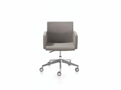 Vernon – Multicolour Armchair with Five-Star Wheel Base