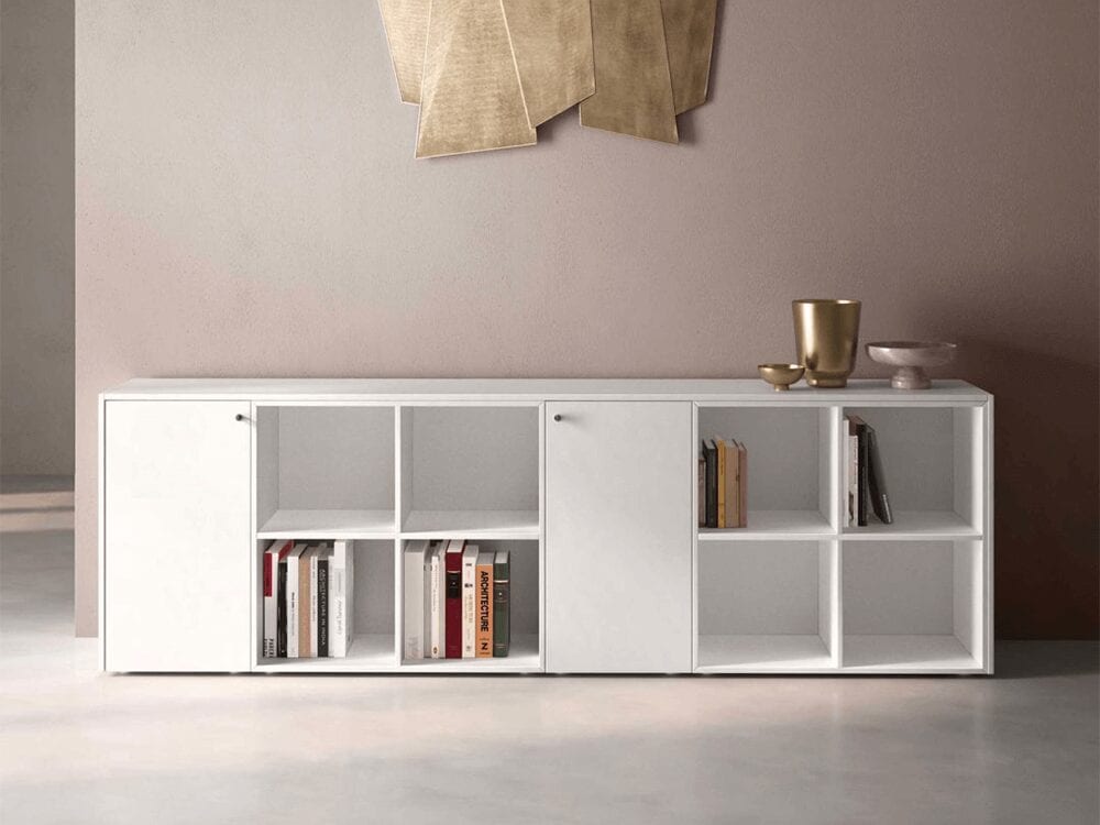 Dion – K-Leg Wooden Sideboard with Modular Units