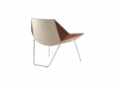 Duo – Low Back Armchair with Metal Legs