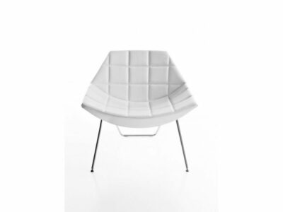 Duo – Low Back Chair with Squared Stitching
