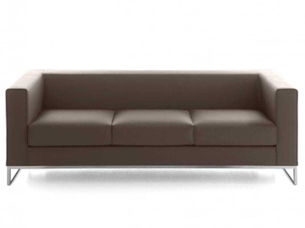 Bart – Armchair and Sofa Suite with Chrome Ring Leg