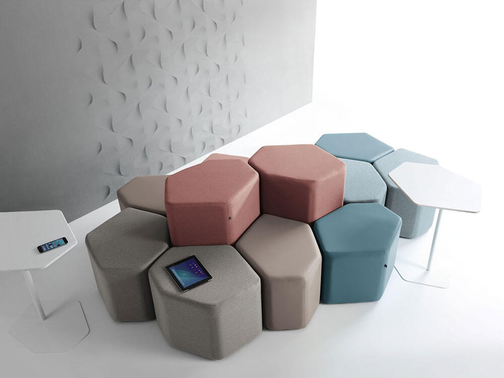 Kobe – Hexagonal Stools In Multicolour 07