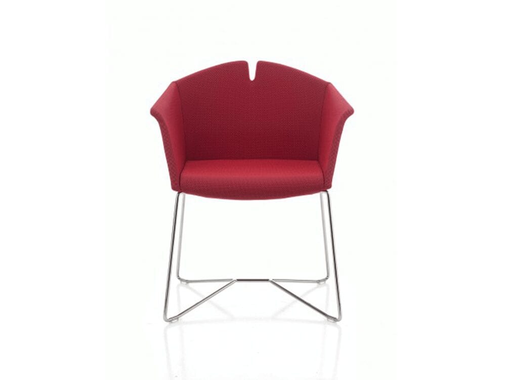Jett – Armchair in Multicolour with Sled Frame