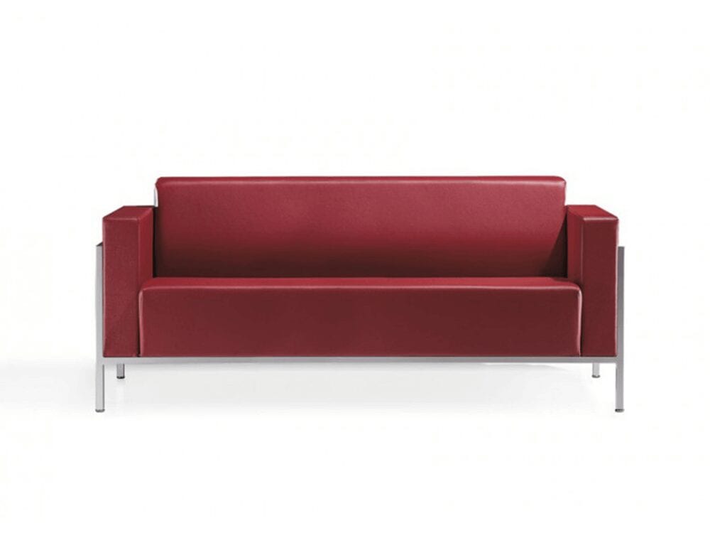 Brooke – Block Armchair and Sofa in Multicolour with Chrome Frame
