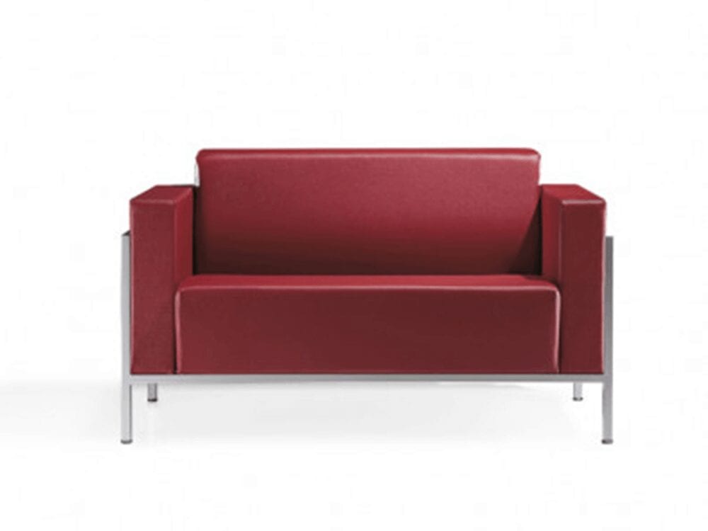 Brooke – Block Armchair and Sofa in Multicolour with Chrome Frame