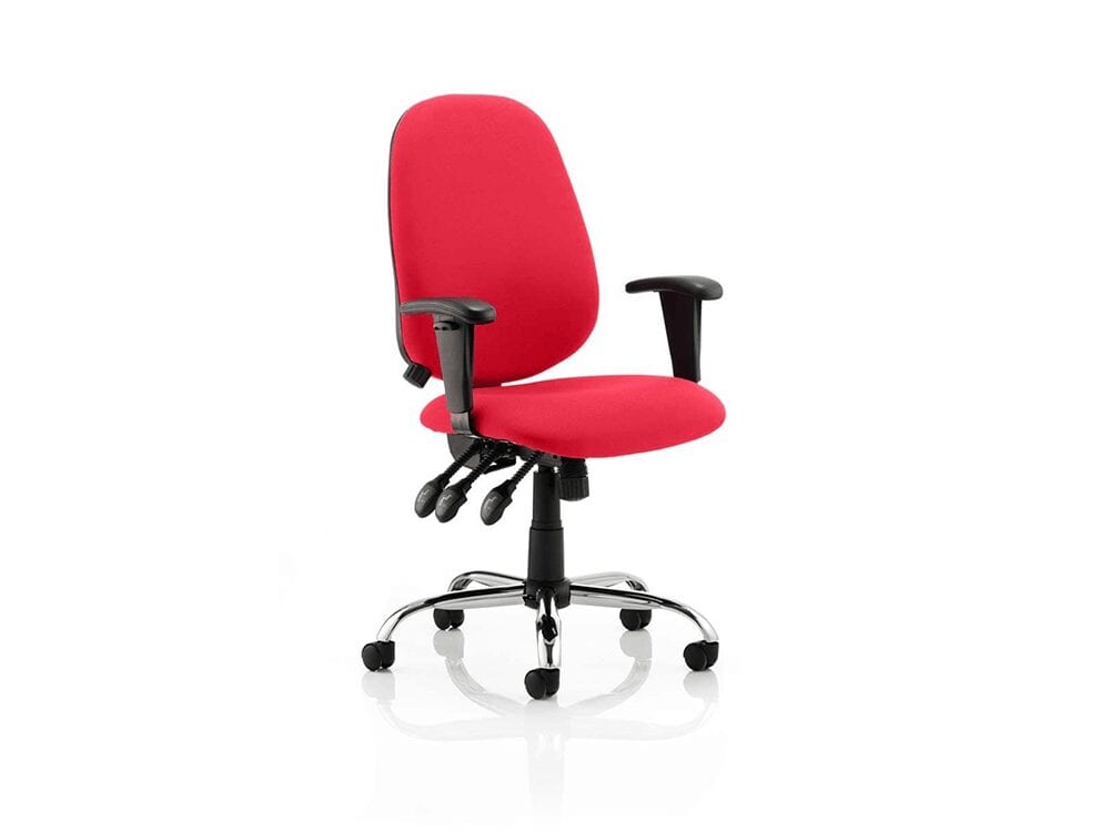 Praia – Operator Office Chair with Adjustable Arms in Multicolour