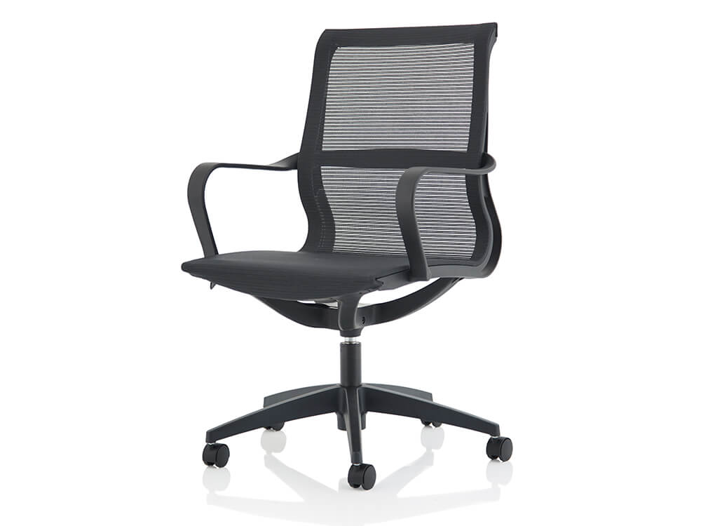 Lula Black Mesh Executive Chair With Fixed Arms 2