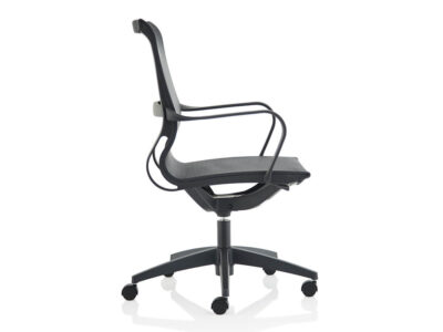 Lula Black Mesh Executive Chair With Fixed Arms