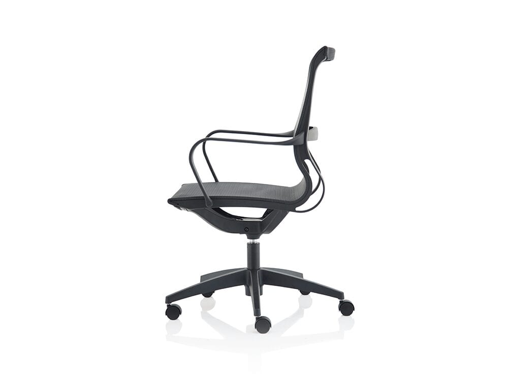 Isla – Black Mesh Executive Chair with Fixed Arms