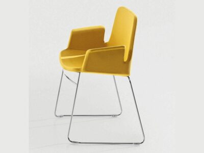 Juliet – Armchair with Skid Base in Multicolour