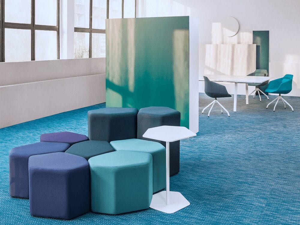 Kobe ā Hexagonal Stools in Multicolour