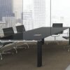 Gem – Glass Top Conference Table with Glass Legs