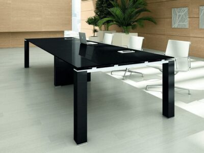 Gem - Square and Rectangular Shape Glass Top Conference Table