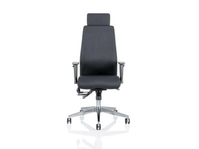 Nyra – Curved Fabric Executive Chair With Headrest