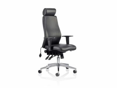 Nyra – Bonded Leather Curved Executive Chair with Headrest