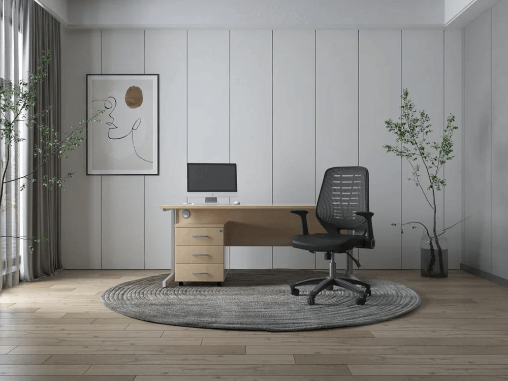 Parker – Task Operator Office Chair In Black Mesh With Arms 03 Img (1)