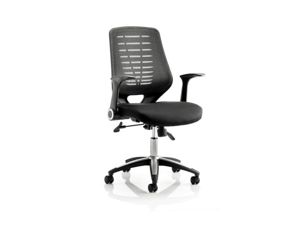 Parker – Task Operator Office Chair in Black Mesh with Arms