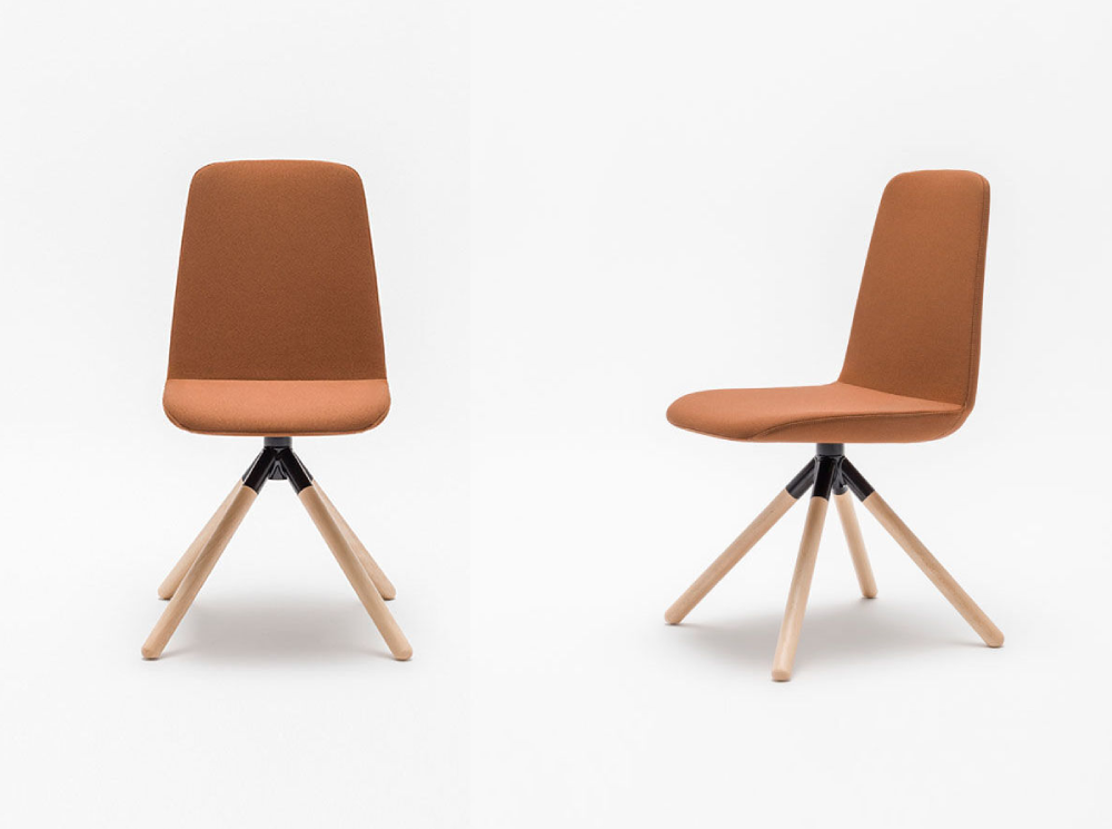 Ren – Modern Chair With Wood Finish Legs