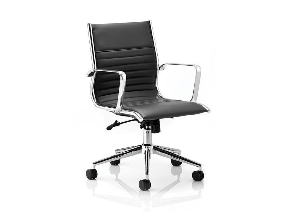 Charme – Medium Back Bonded Leather Executive Chair with Arms