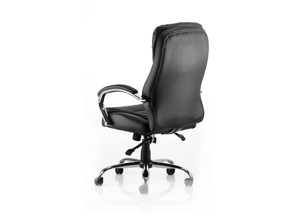 Rocky Executive Chair Black Leather High Back Back