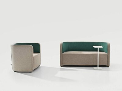 Sydney – Fabric Medium Back Two-Seater Sofa in Multicolour