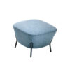 Santos – Fabric Leather Stool With Metal Legs In Multicolour 01